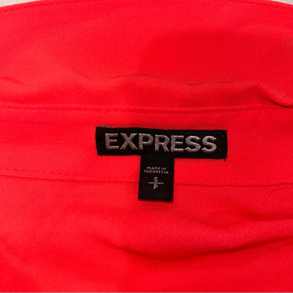 Express Red Button Down - Picture 2 of 10
